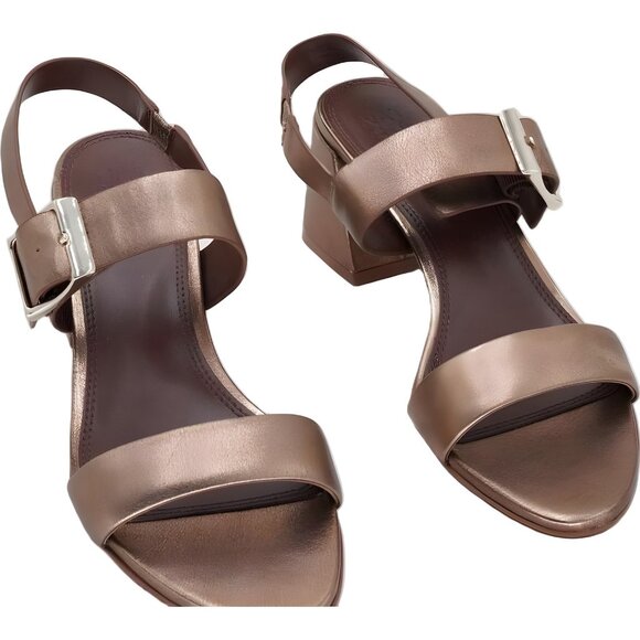 Naturalizer Vicky Slingback Dress Sandals Soft Bronze Leather 9M US EU 40 - Picture 1 of 6